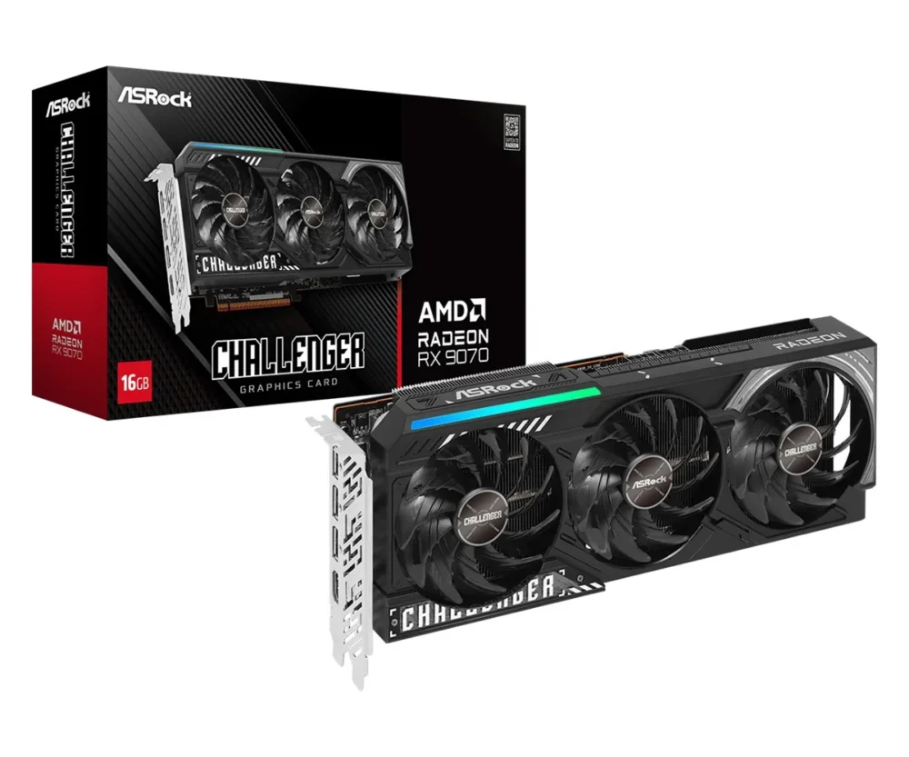 ASRock видео карта Radeon RX 9070 Challenger 16GB