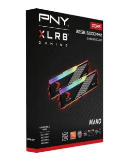 Alternative view of PNY памет 32GB DDR5 6000MHz 48000 MD32GK2D5600040MXRGB