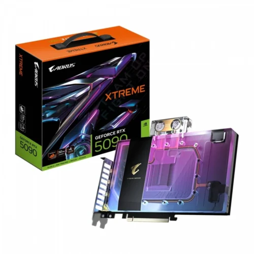 Gigabyte видео карта GeFroce RTX 5090 AORUS XTREME WATERFORCE WB 32GB 512bit