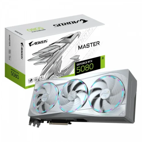 Gigabyte видео карта GeForce RTX 5080 AORUS MASTER ICE 16G 256BIT GDDR7 3DP