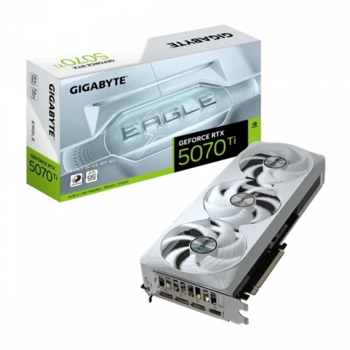 Gigabyte видео карта GeForce RTX 5070 Ti EAGLE OC ICE SFF 16G 256BIT GDDR7