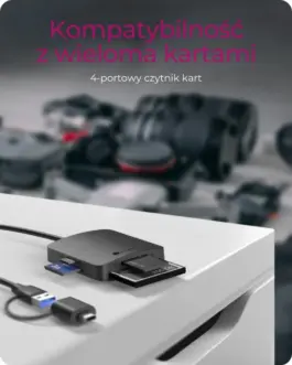 Alternative view of IcyBox ICY BOX IB-CR302-CU3 Cards CF,TF,SD,microSD