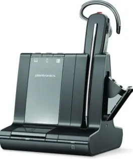 POLY Savi 8245 Microsoft Teams Certified DECT 1880-1900 MHz USB-A Headset +D200 8D3F4AA#ABB