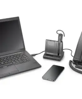 Alternative view of POLY Savi 8245 Office DECT 1880-1900 MHz USB-A Headset 8D3H1AA#ABB