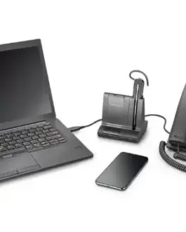 Alternative view of POLY Savi 8245 Office DECT 1880-1900 MHz USB-A Headset 8D3H1AA#ABB