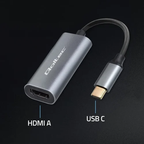 Qoltec адаптер USB C to HDMI 4K 60Hz 32AWG