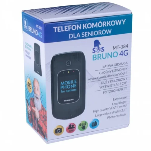 Alternative view of Mesmed Mobile Phone Mescomp MT-184 BRUNO 4G