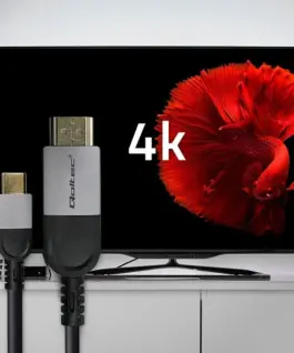 Qoltec USB C to HDMI 4K кабел 60Hz 32AWG 2m