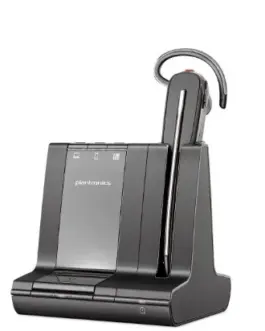 POLY Savi 8240-M Office Microsoft Teams Certified DECT 1880-1900 MHz USB-A Headset 8D3G6AA#ABB