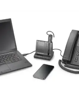 Alternative view of POLY Savi 8240-M Office Microsoft Teams Certified DECT 1880-1900 MHz USB-A Headset 8D3G6AA#ABB
