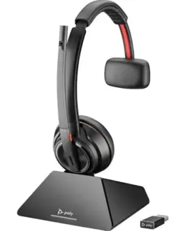 Alternative view of POLY Savi 8220 Stereo DECT 1880-1900 MHz Top +Charging Cradle 8Y9C4AA#ABB