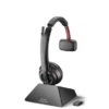 POLY Savi 8210 UC Microsoft Teams Certified DECT 1880-1900 MHz USB-A Headset 8D3F1AA#ABB