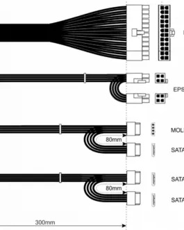 Alternative view of AKYGA TFX захранващ блок 2350W