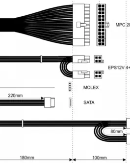 Alternative view of AKYGA захранващ блок FLEX ATX200