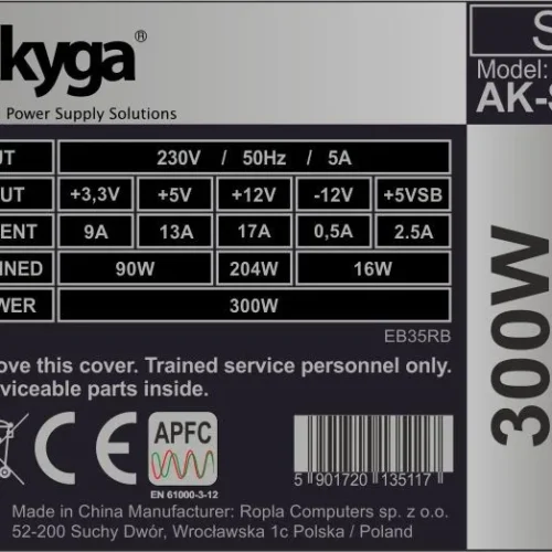 Alternative view of AKYGA захранващ блок TFX 300W