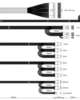 Alternative view of AKYGA захранващ блок ATX 400W U4