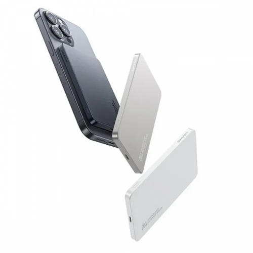 USAMS външна батерия 5000mAh 20W Induction Magsafe сив