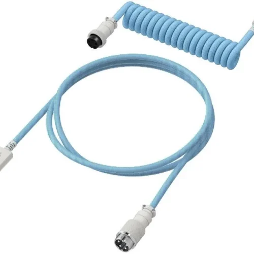 Alternative view of Кабел за клавиатура HyperX Coiled Cable USB-C Light Blue-White