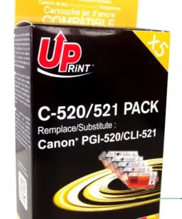 Мастилница UPRINT комплект CANON PGI-520 + CLI-521BK/C/M/Y XL