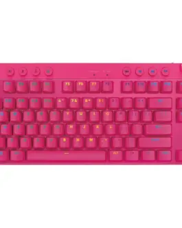 Alternative view of Геймърска механична клавиатура Logitech G Pro X TKL Lightspeed Tactile Switch, Magenta