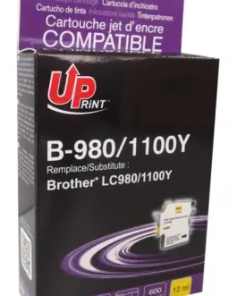 Мастилница UPRINT LC980/1100 BROTHER, Yellow