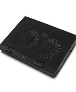 Охладител за лаптоп ACT До 17" С два вентилатора USB хъб