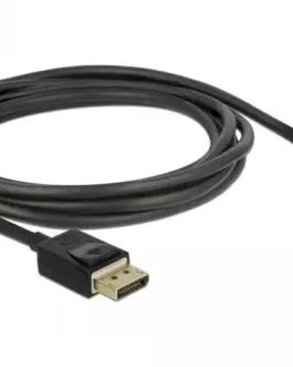 Кабел Delock Mini DisplayPort мъжко - DisplayPort мъжко 2.0м 8K 60 Hz Черен