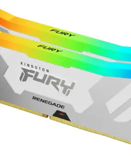 Памет за компютър Kingston Fury Renegade White RGB 32GB(2x16GB) DDR5 7200MHz CL38