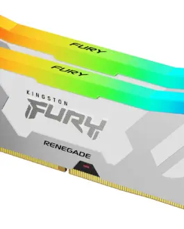 Памет за компютър Kingston Fury Renegade White RGB 32GB(2x16GB) DDR5 7200MHz CL38