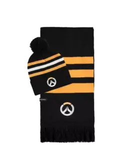 Комплект шал и шапка DIFUZED Overwatch Черен