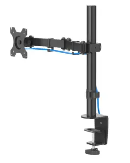 Alternative view of Стойка за монитор за бюро HAMA Регулируема, 13" - 32", 10 кг, Swivel/Tilt, Черен