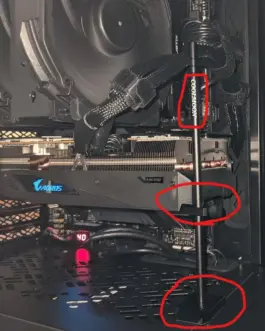 Alternative view of Държач за графична карта COOLMOON CM-VT192, Алуминий, Сребрист