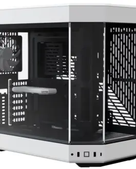 Кутия за компютър HYTE Y60 Tempered Glass Mid-Tower Бяло и Черно
