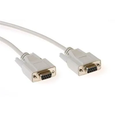 Кабел ACT AK2316 RS232 женско - RS232 женско 3 м 9 pin Бял Булк