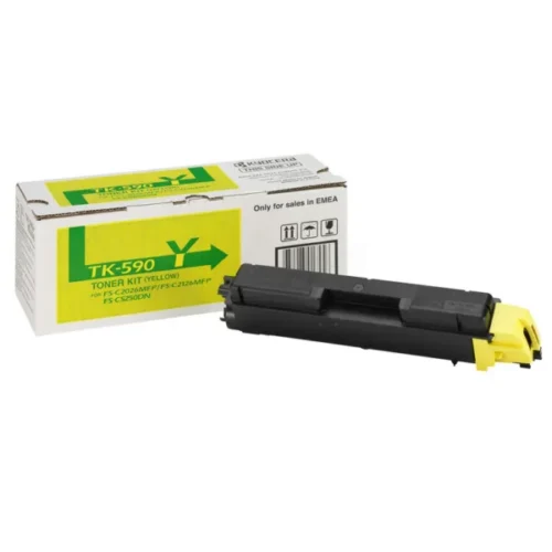 КАСЕТА ЗА KYOCERA MITA FS C2026/C2126/C2526/C2626/C5250/ECOSYS M6026/M6526 - Yellow - TK590Y (TK-590Y) - PN