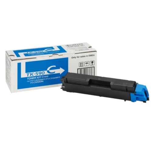 КАСЕТА ЗА KYOCERA MITA FS C2026/C2126/C2526/C2626/C5250/ ECOSYS M6026/M6526 - Cyan - TK590C (TK-590C) - PN