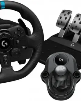 Волан LOGITECH G923 + LOGITECH скоростен лост за PS4/PS5/PC