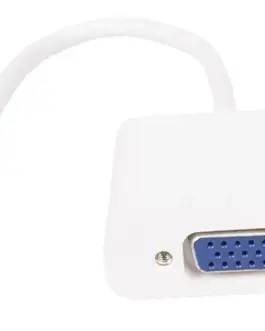 VCom Адаптер Adapter Mini HDMI CM to VGA F White - CG592-0.15m