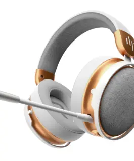 Геймърски безжични слушалки Dark Project Sono Wireless - White/Gold