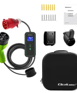 Qoltec Mobile EV зарядно with adjustable 2in1