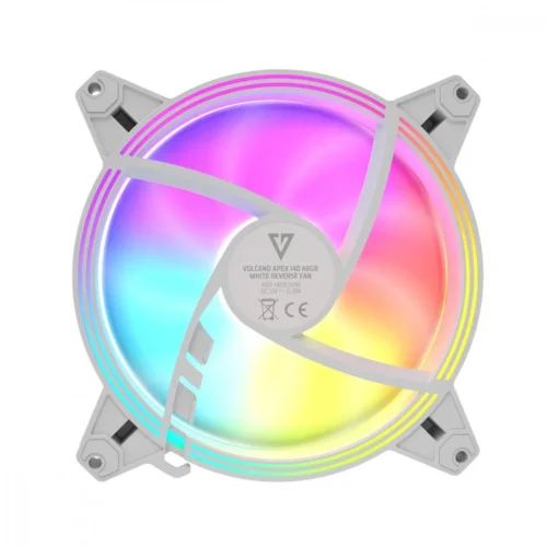 MODECOM VOLCANO APEX 140 ARGB бял REVERSE FAN