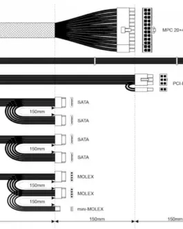 Alternative view of AKYGA захранващ блок ATX 600W B1