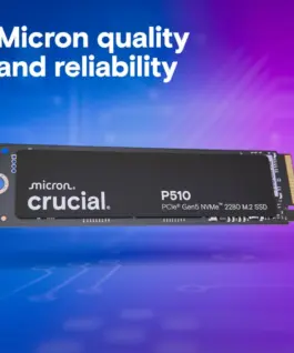 Alternative view of Crucial SSD P510 1TB M.2 NVMe Gen5 2280 11000/9500 MB/s