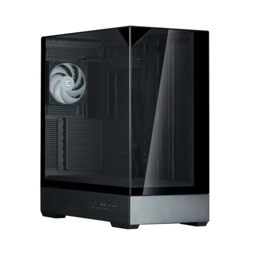 Zalman кутия за компютър P40 Prism Mid-Tower Tempeчервен Glass