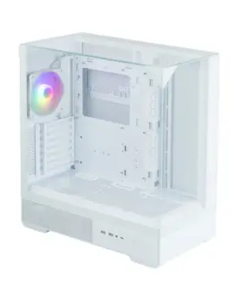 Alternative view of Zalman кутия за компютър P40 Prism Mid-Tower Tempeчервен Glass бял
