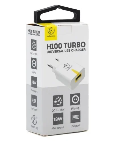 Rebeltec Fast зарядно Rebeltec H100 Turbo QC3.0