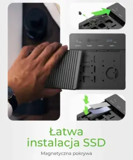 IcyBox ICY BOX IB-4013MCL-C4 4-Bay NVMe SSD Docking