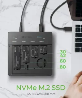 IcyBox ICY BOX IB-4013MCL-C4 4-Bay NVMe SSD Docking