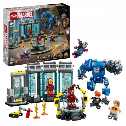 Alternative view of LEGO Blocks Super Heroes 76315 Iron Mans Laboratory: Hall of Armor