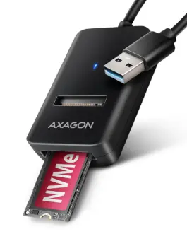 AXAGON адаптер Gen 2 M.2 NVMe/SATA SSD AMD2-AM USB-A